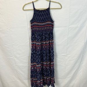 Art Class Smocked Maxi Dress